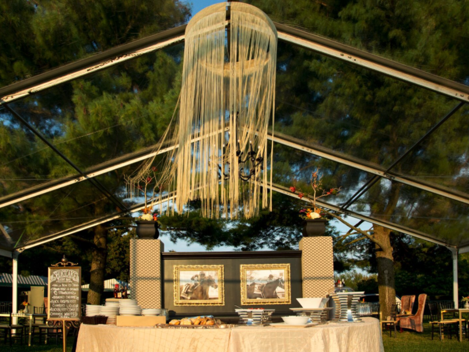 Tent on Fastgalloptrack Club lawn